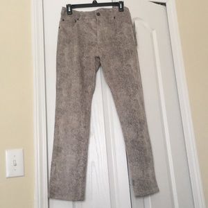 snake skin print skinny pants